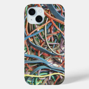 Lots of Colourful Rubber Bands iPhone 15 Case