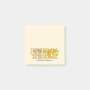 Lots of Cute Cats Personalized Post-it Notes