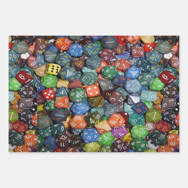 Lots of dice wrapping paper (Front 3)