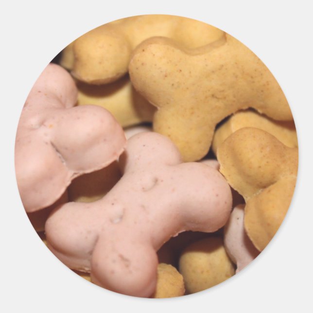 Lots of Dog Treats, Biscuits, Bones Classic Round Sticker (Front)