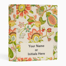 Lots of Fabrics - Bursts of Orange Mini Binder