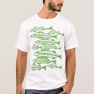 Lots of Fish - Avocado Green T-Shirt