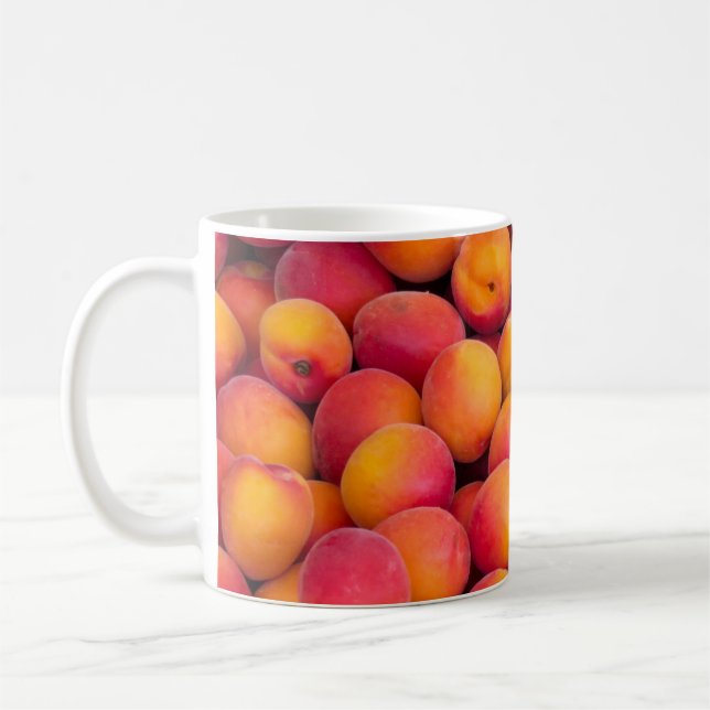 Lots of Fresh Peaches Coffee Mug (Left)