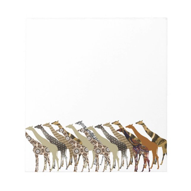 Lots of Giraffes Design 3 Notepad (Front)