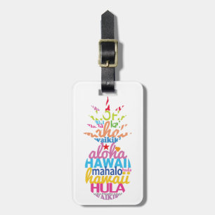 Lots of Hawaiian Pineapple Luggage Tag