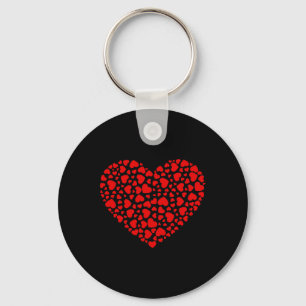Lots Of Hearts Valentine's Day Boys Girls Kids Keychain