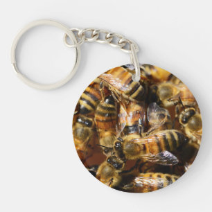 Lots of Honey Bees Keychain