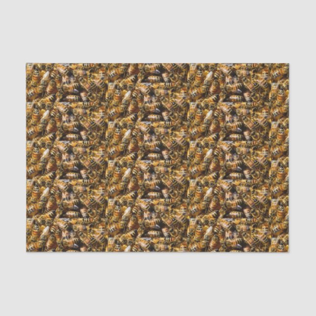 Lots of Honey Bees Tissue Paper (Front)