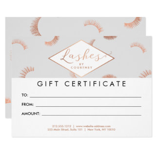 Eyelash Extensions Gifts Eyelash Extensions Gift Ideas On Zazzle Ca Eyelash Extension Gift Certificate Template
