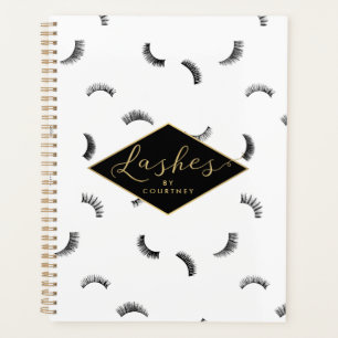 Lots of Lashes Pattern Salon Appointment Book Planner