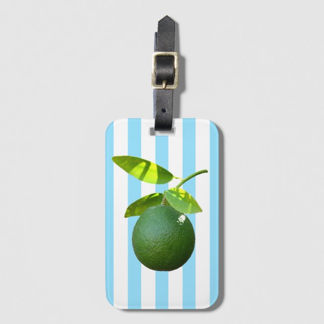 Lots of Lime Luggage Tag (Front Vertical)