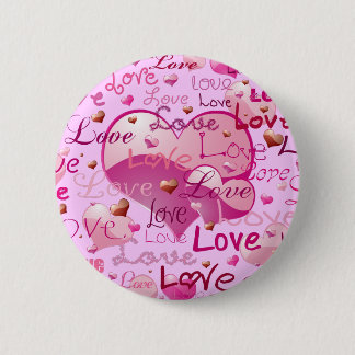 Lots of Love and Hearts 2 Inch Round Button