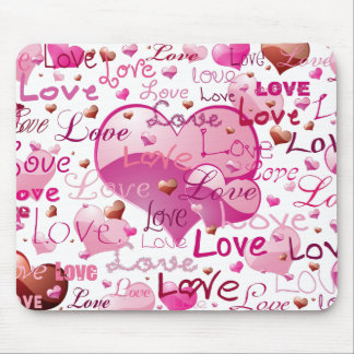 Lots of Love and Hearts Mouse Pad