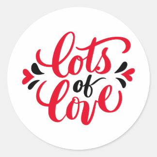 Lots of Love Classic Round Sticker