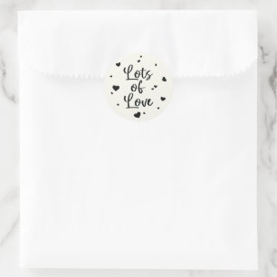 Lots of Love Valentine's Day Classic Round Sticker