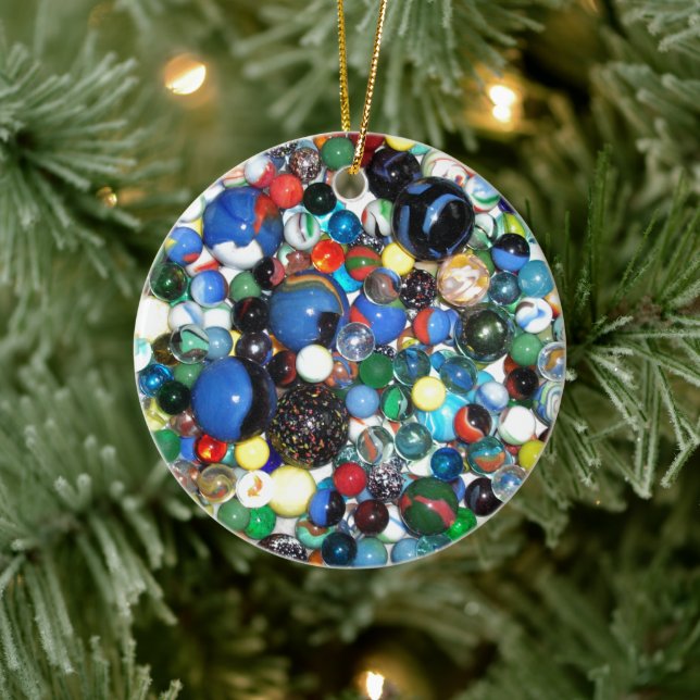 Lots of Marbles Ceramic Ornament (Tree)
