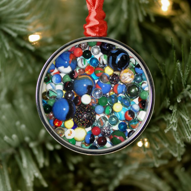Lots of Marbles Metal Ornament (Tree)