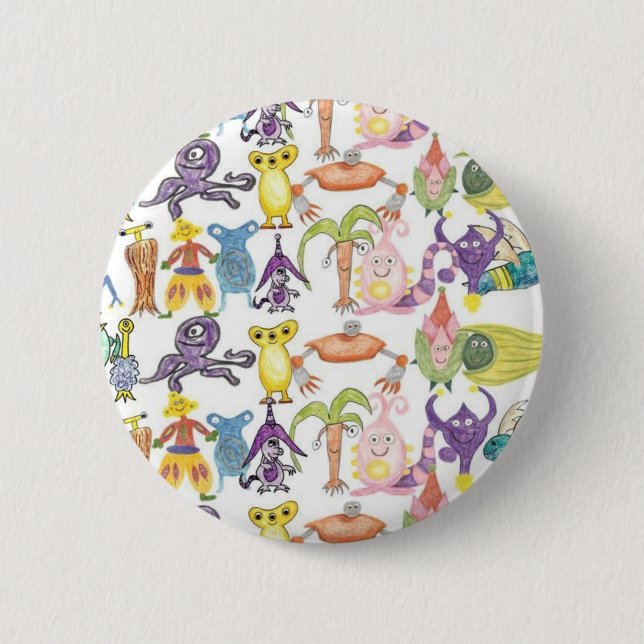 Lots of Monsters 2 Inch Round Button (Front)