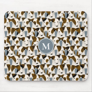 Lots of Parson Jack Russell Terriers dogs pattern  Mouse Pad