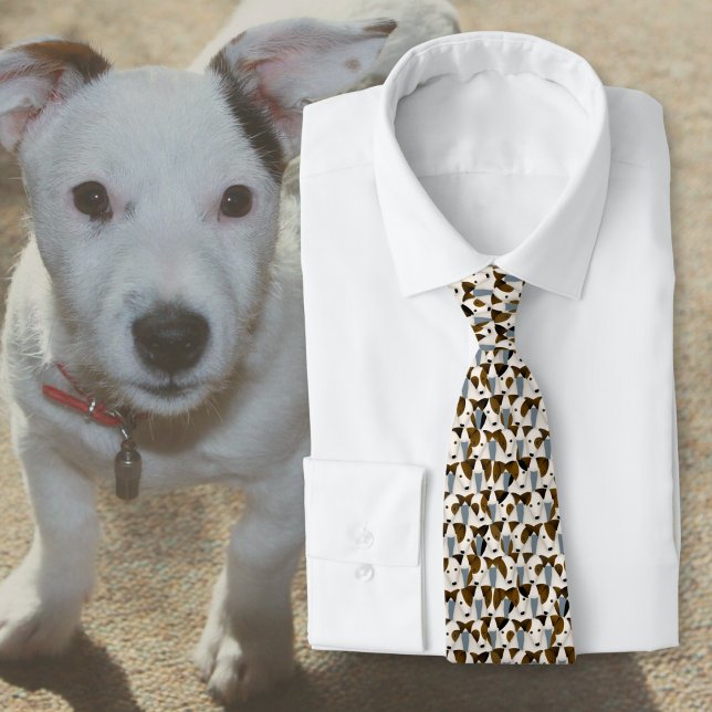 lots of parson jack russell terriers pattern tie (Creator Uploaded)
