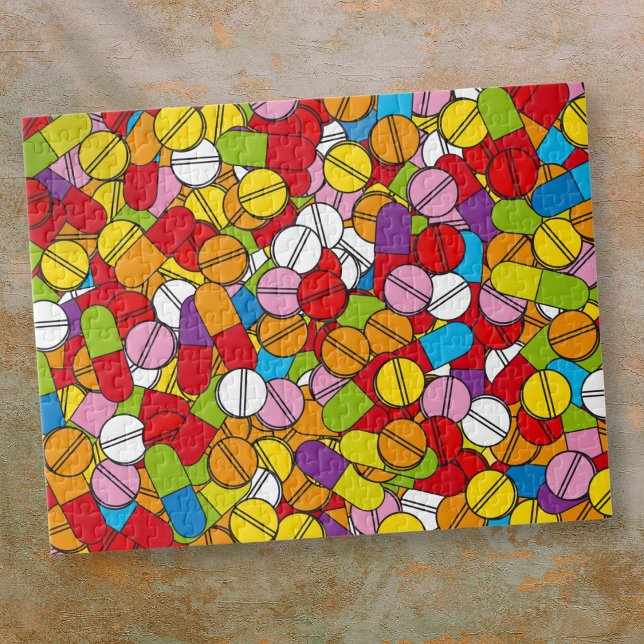 Lots of Pills Jigsaw Puzzle (Lots of Pills Colorful Jigsaw Puzzle)