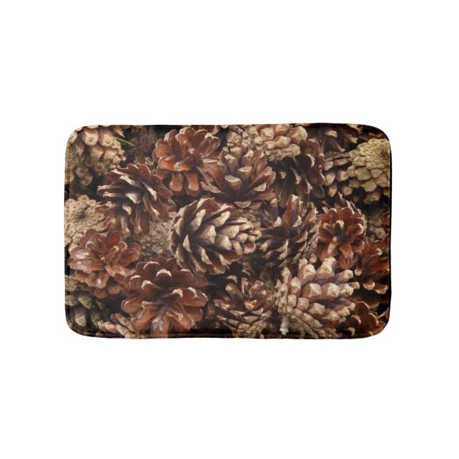 Lots of Pine Cones Bath Mat (Front)