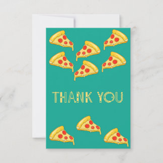 Lots Of Pizza Slices - Thank You Card