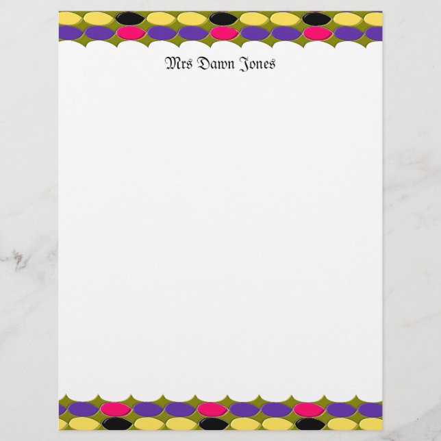 Lots Of Spots Customizable Letterhead (Front)