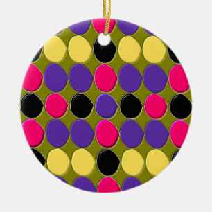 Lots of Spots Pendant Ceramic Ornament