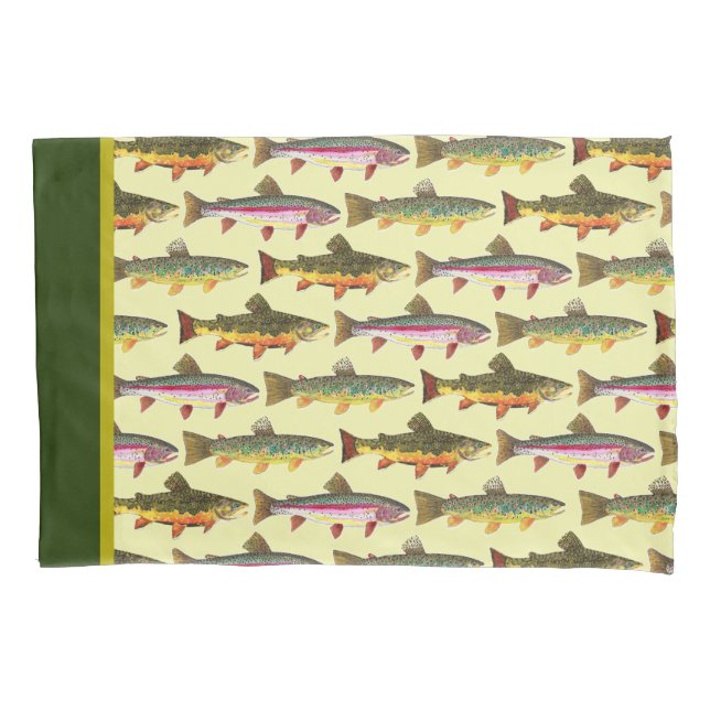 Lots of Trout Beautiful Decor Pillowcase (Front)