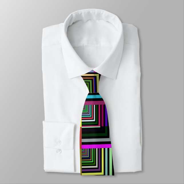 Lotsa Colours Large Angle Men's Tie (Tied)