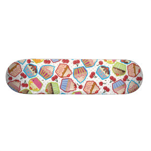 Lotsa Cupcakes n Cherries Skateboard