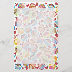 Lotsa Cupcakes n Cherries Stationery