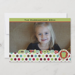 Lotsa Dots Customized Holiday Photo Card