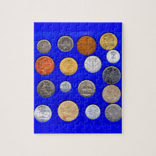 lotsa foreign coins jigsaw puzzle