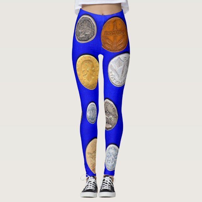 lotsa foreign coins leggings (Front)