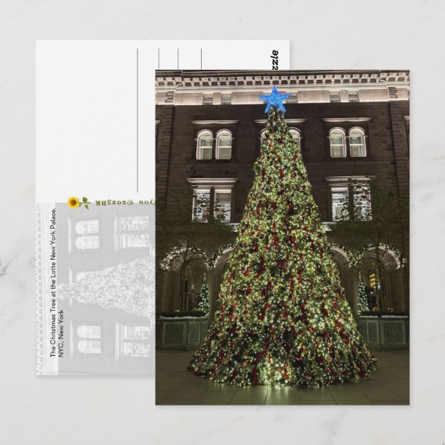 Lotte New York Palace Christmas Tree (2025) -  Postcard (Front/Back)