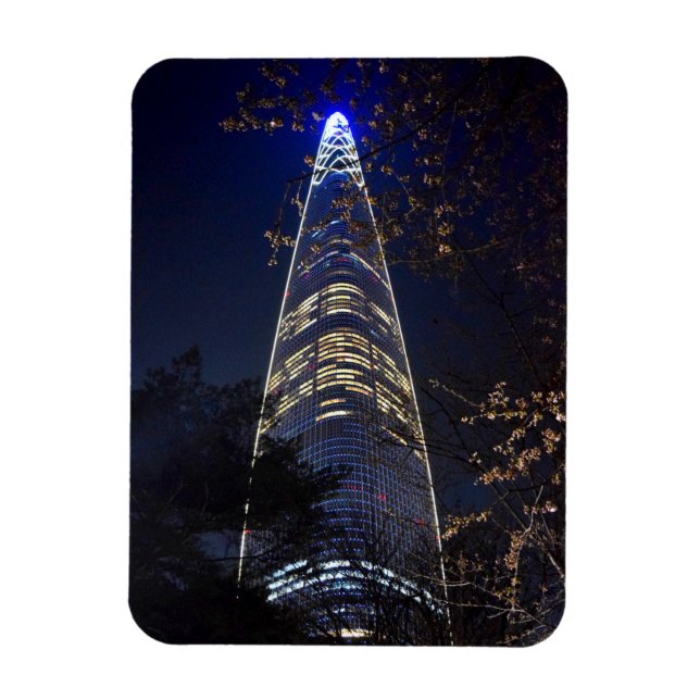 Lotte Tower in Seoul Magnet (Vertical)