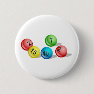 Lottery Balls 2 Inch Round Button