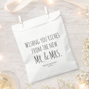 Lottery Ticket Wedding  Favour Bag
