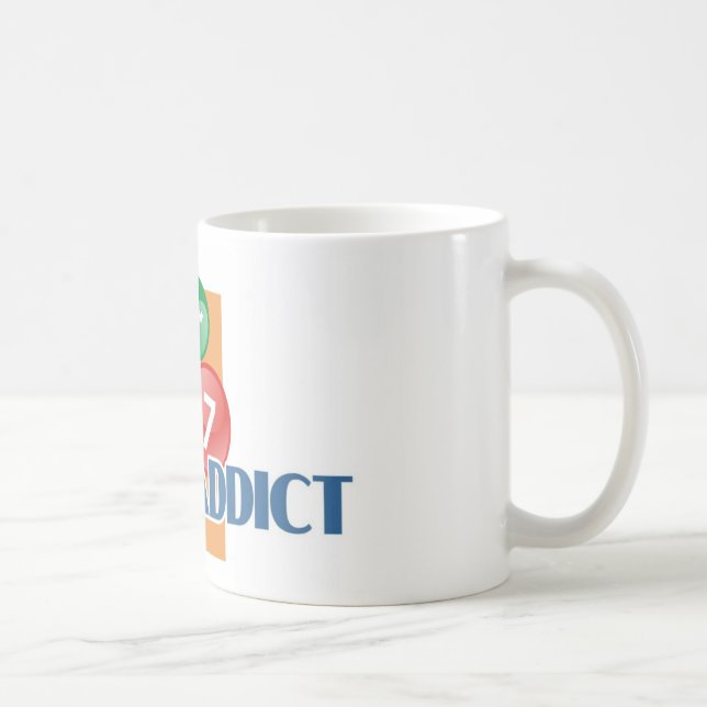 Lotto Addict's white mug (Right)