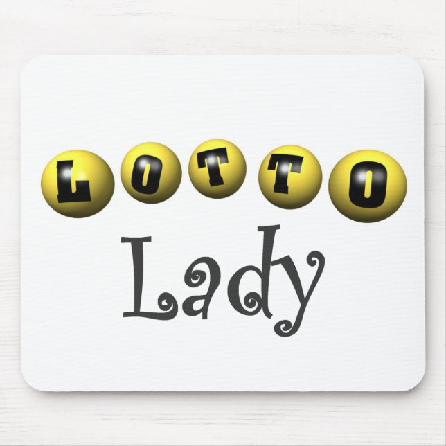 Lotto Lady T-shirts and Gifts. Mouse Pad (Front)