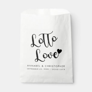 Lotto Love Lottery Ticket casino chip favour Bag