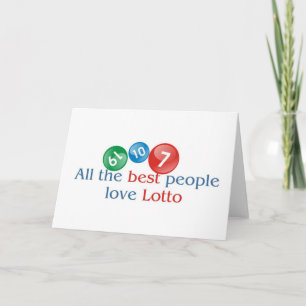 Lotto Lover's greetings Card
