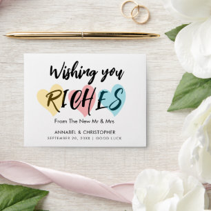 Lotto Wedding Envelope Wishing You Riches from