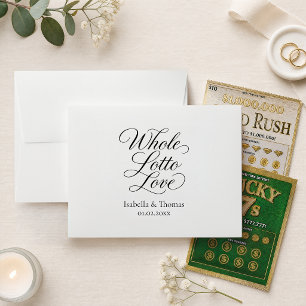 Lotto Wedding Favours Whole Lotto Love Scratch Car Envelope