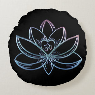 Lotus 1 round pillow