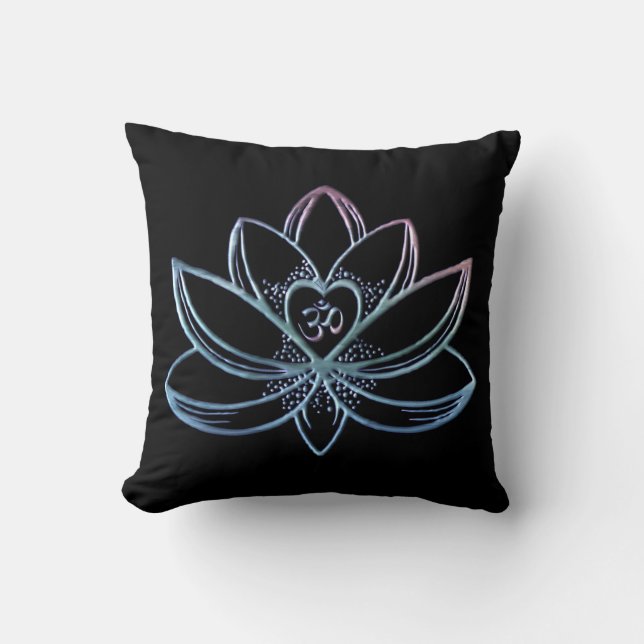 Lotus 1  throw pillow (Front)
