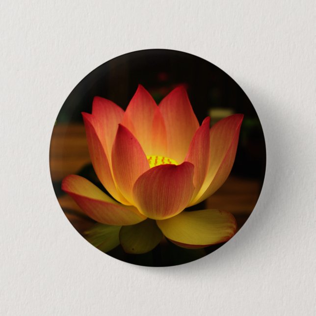Lotus 2 Inch Round Button (Front)