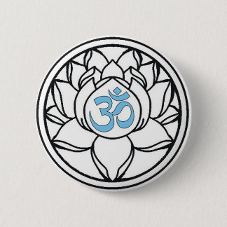 Lotus 2 Inch Round Button